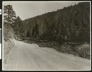 Los Angeles Highway through the mountains