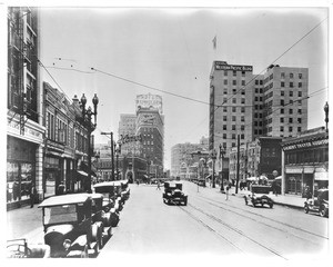 View of Broadway looking south from 9th Street, Los Angeles, ca.1926