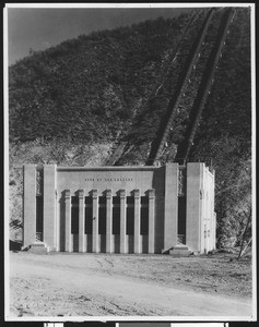 New building of the San Fancisquito Canyon Hydro-Power Plant (Power House No. 2), after 1928