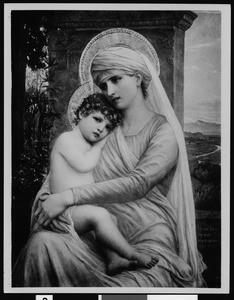 Painting by Parisana depicting the Madonna and Child