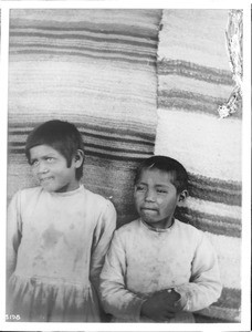 Two young Walapai Indian school girls, Kingman, Arizona, 1902