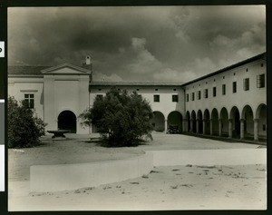 Exterior view of the Eli P. Clark Campus for Men at Pomona College, ca.1920