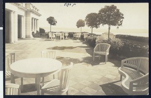 Exterior view of the Bellosguardo estate in Santa Barbara, ca.1920