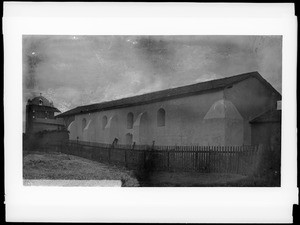 Exterior view of Mission Santa Inez, Solvang, California, ca.1885