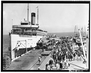 "Catalina" at the pier of Catalina Island