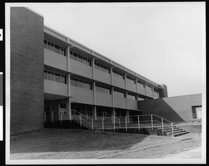 Exterior view of the Science Building at the California State University at Los Angeles