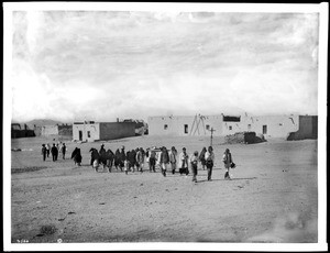 Funeral procession at the Pueblo of Isleta, New Mexico, ca.1898