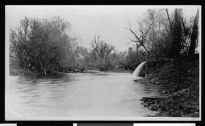 View of Chico Creek off of Main Street, Chico, ca.1910