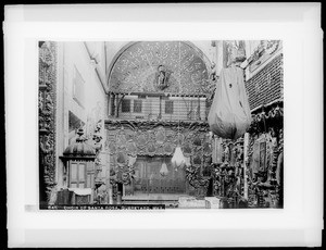 Choir (loft) of Church of Santa Rosa, Queretaro, Mexico, ca.1905-1910