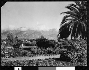 Pasadena panoramic view looking north, ca.1900
