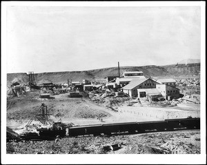 A train in front of a combination mine, Goldfield, Nevada, ca.1905