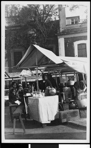 Outdoor restaurant in Mexico, ca.1905