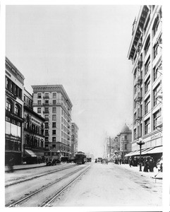 View of Broadway, looking south from Seventh Street, ca.1908