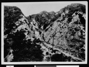 View of the east side of the Newhall Pass, ca.1926