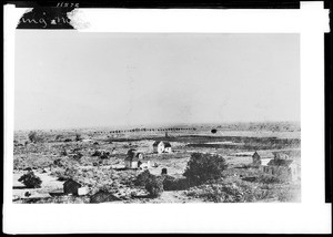 Birdseye view of Claremont, looking northeast from Holme's Hall, ca.1894