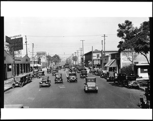 Figueroa Street north from Washington Boulevard, Los Angeles, 1924