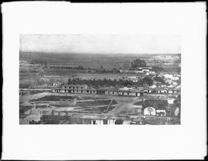 View of the Los Angeles Plaza, ca.1857-1861