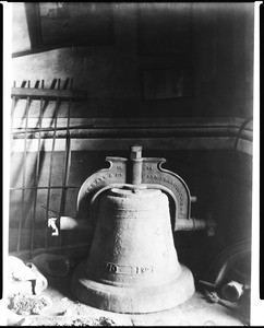 Old bell from Mission San Fernando, 1926