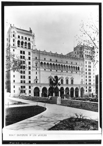 Exterior view of the Bible Institute of Los Angeles, October 1926