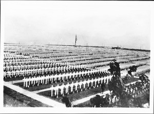 World War I United States cemetery at Flanders Field, 1919