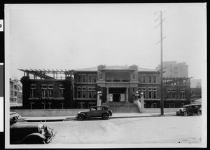 Exterior view of the Psychopathic Hospital Building, Los Angeles County General Hospital