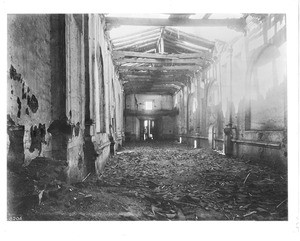 Ruined interior of the Mission San Fernando Velicata in Tijuana, ca.1877