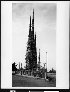 Watts Towers, sculpted by Simon Rodia at 1765 East One Hundred-Seventh Street