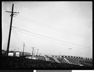 Several lines of cabins within Olympic Village, 1932