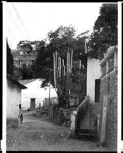 Narrow street in Taxco, Mexico, 1937