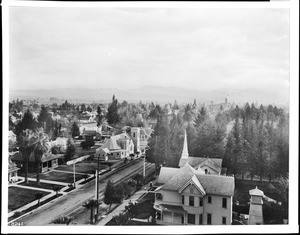 Birdseye view of San Bernardino from the high school, ca.1905