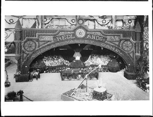 Redlands Orange Exhibit at the State Citrus Fair at Hazard's Pavilion in Los Angeles, March 10, 1891