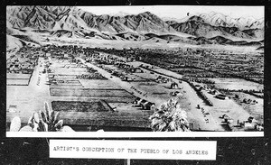 Artist's conception of the Pueblo of Los Angeles