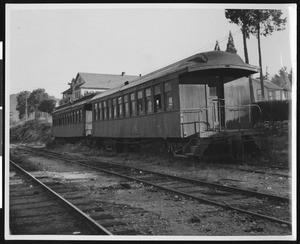 Nevada County Narrow Gauge Railroad in Nevada City, ca.1900