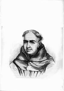 Drawn portrait of Father Antonio Peyri, a missionary at Mission San Luis Rey from 1799-1832