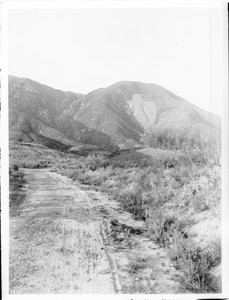Arrowhead landmark pattern on Arrowhed Mountain in San Bernardino County, ca.1900