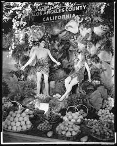 View of the Los Angeles County "Garden of Eden" exhibit in Toronto, Canada, 1928