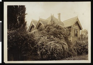 Flower-covered home in San Bernardino, ca.1900