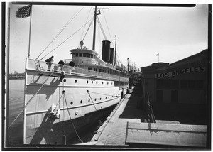 Ship docked at Los Angeles Harbor