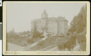 Exterior view of the State Normal School in Los Angeles