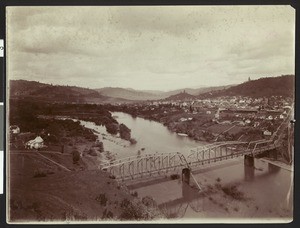 Aerial view of Roseburg, Oregon