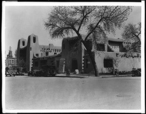 Exterior view of the Museum of New Mexico Museum of Art, Santa Fe, ca.1932