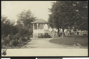 Bandstand in City Park, Vallejo, California, ca.1900