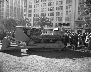 Groundbreaking ceremony of the Pershing Square parking garage in Los Angeles, 1951