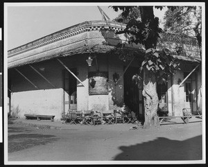 Exterior view of The "Stage Drivers" Saloon, Columbia, 1852