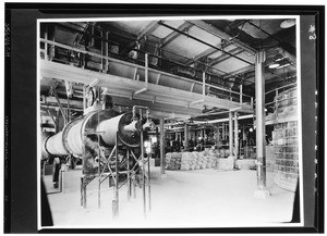 Dryer for calcium citrate at lemon oils factory, ca.1930