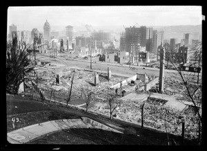 View of San Francisco from Nob Hill, showing earthquake damage, 1906