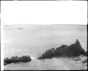 View of Del Mar Beach in Corona del Mar, ca.1908