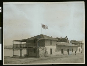Exterior view of California's first Custom House, Monterey, ca.1910