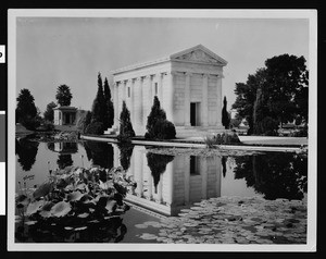 Exterior view of the William Andrews Clark, Jr. Mausoleum, Hollywood Cemetery