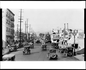 View of Western Avenue looking north from 6th Street, Los Angeles, ca.1924